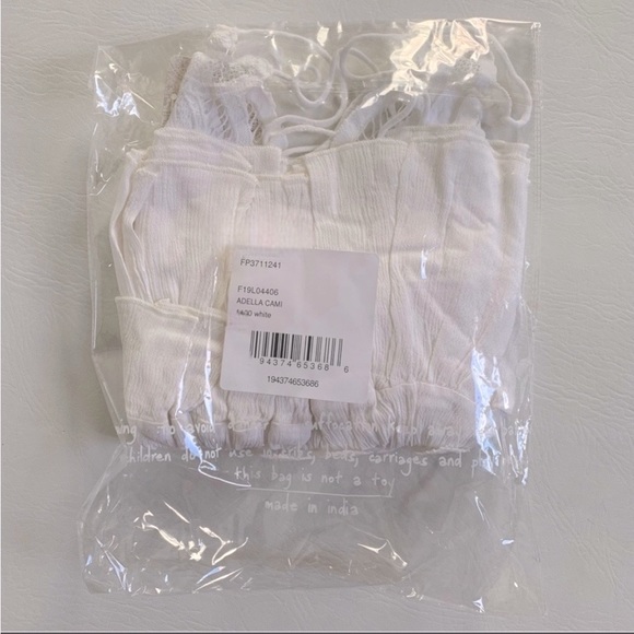 NWT, Free People Intimately “Adella” Cami, White, M, - Picture 12 of 13